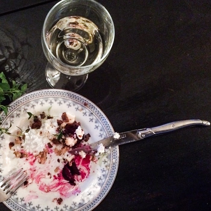 saltbakade rödbetor med chevre saltbakade rödbetor med chevre