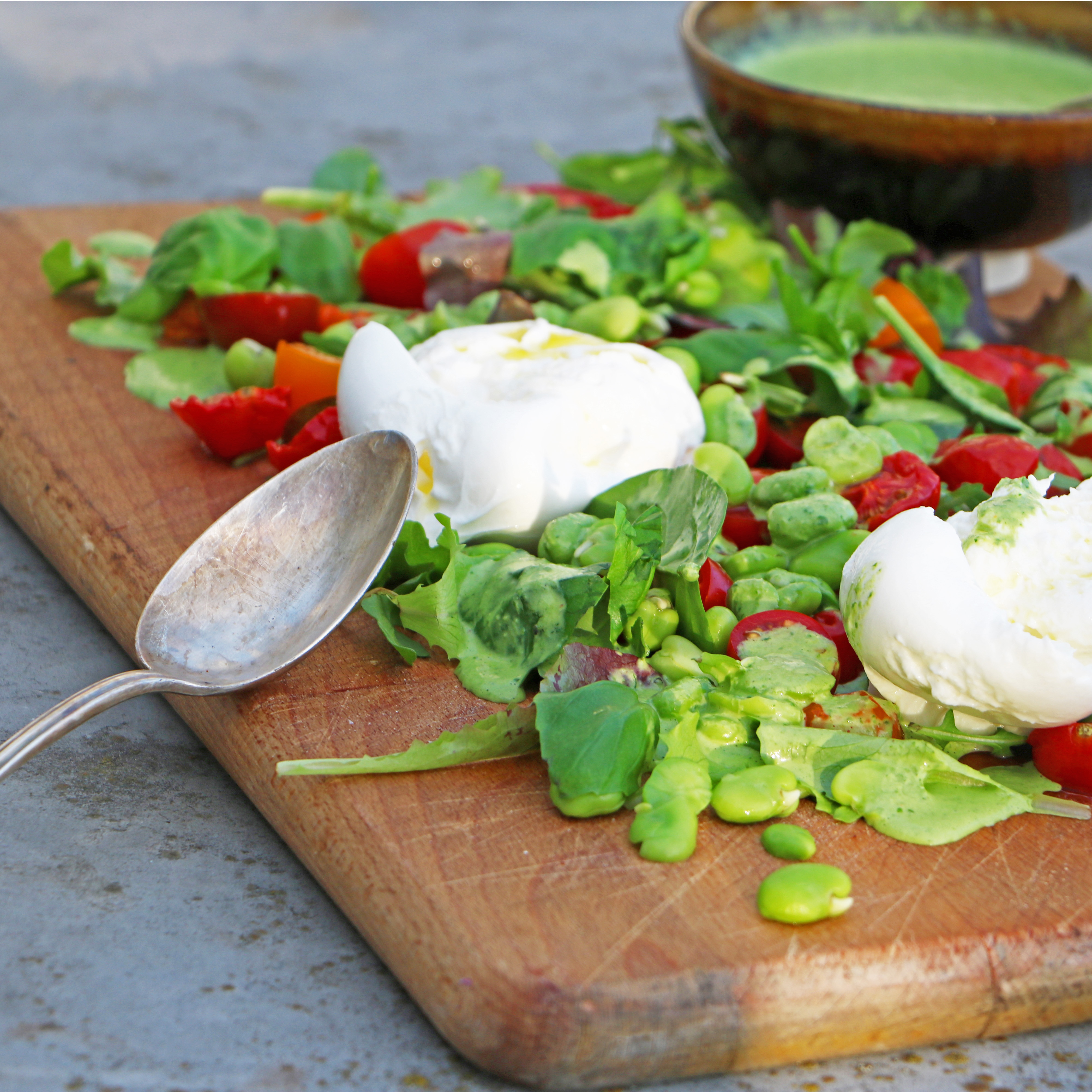 tomat och burratasallad