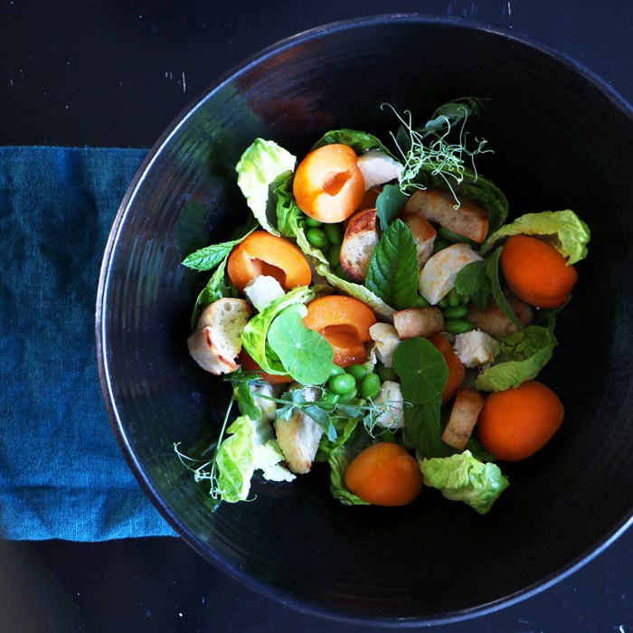 persikosallad persikosallad