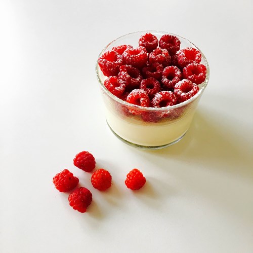 hallonpannacotta
