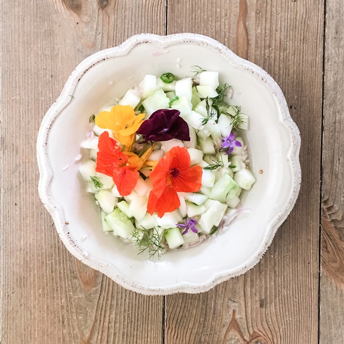 gurksallad med chili gurksallad med chili
