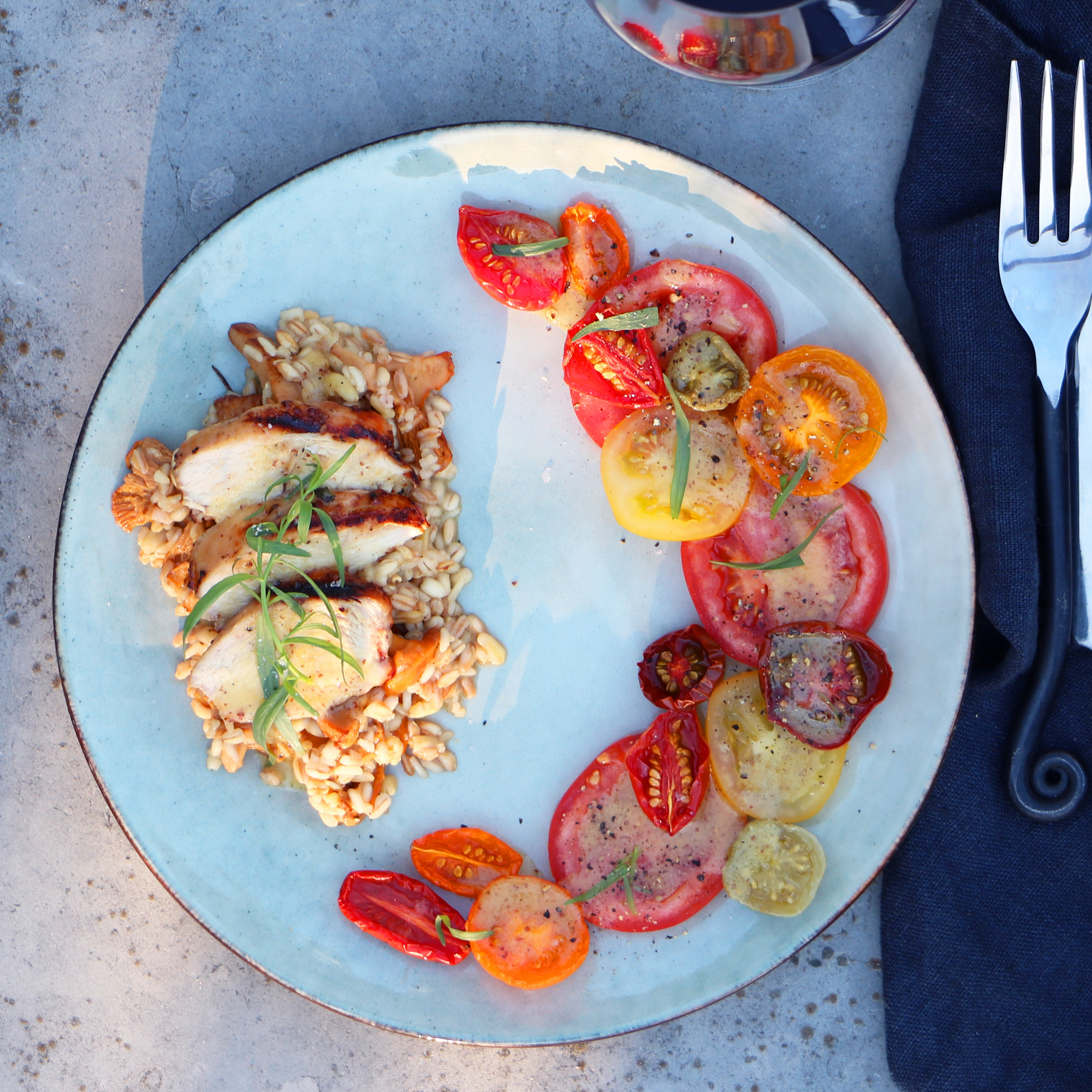 Kyckling med fem gryner