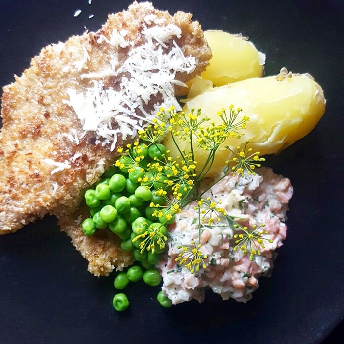 Rödspätta med potatis och remoulad Rödspätta med potatis och remoulad