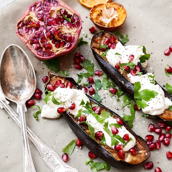 Aubergine i ugn Aubergine i ugn
