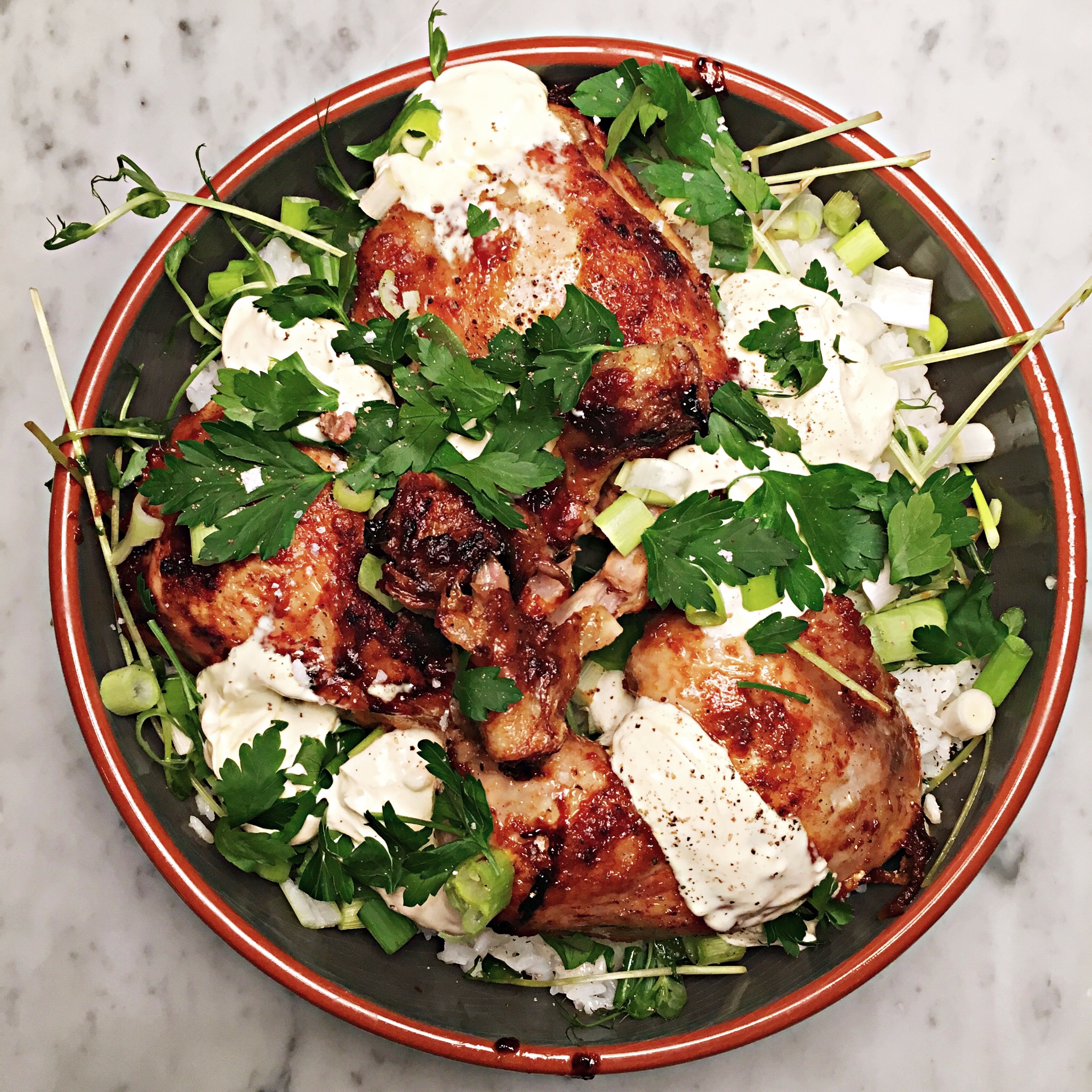 Marinerad kyckling med tryffelcreme