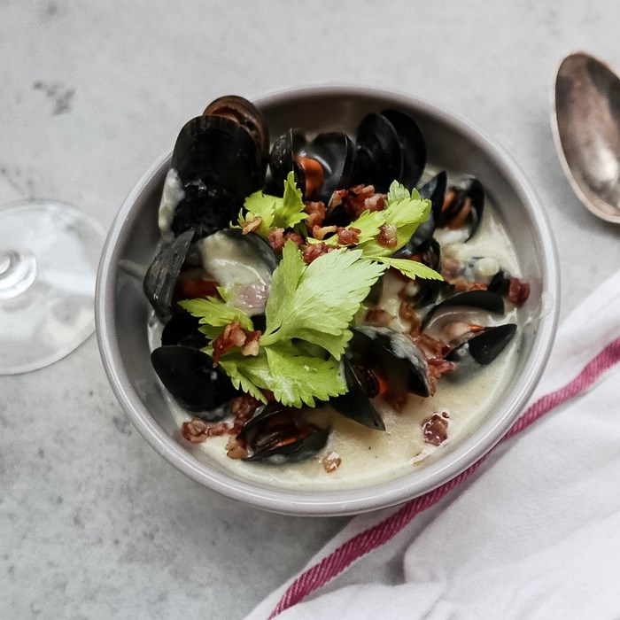 Clam Chowder – Krämig musselsoppa Clam Chowder – Krämig musselsoppa
