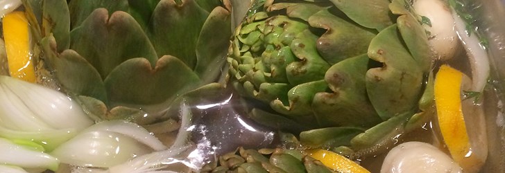 Kronärtskocka i gryta