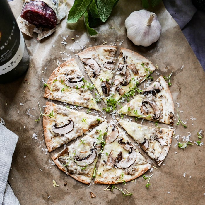 svamppizza med tryffel svamppizza med tryffel