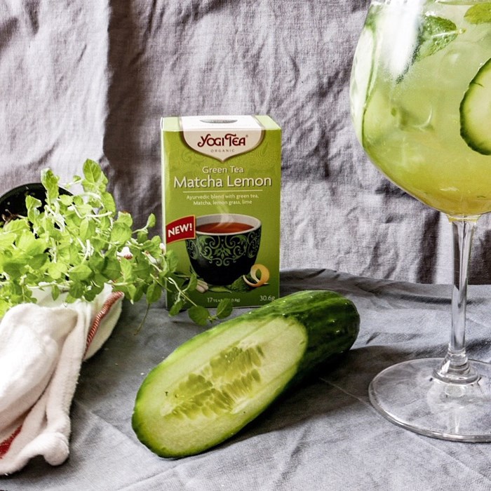 Gurk smash med ingefära och matcha te Gurk smash med ingefära och matcha te