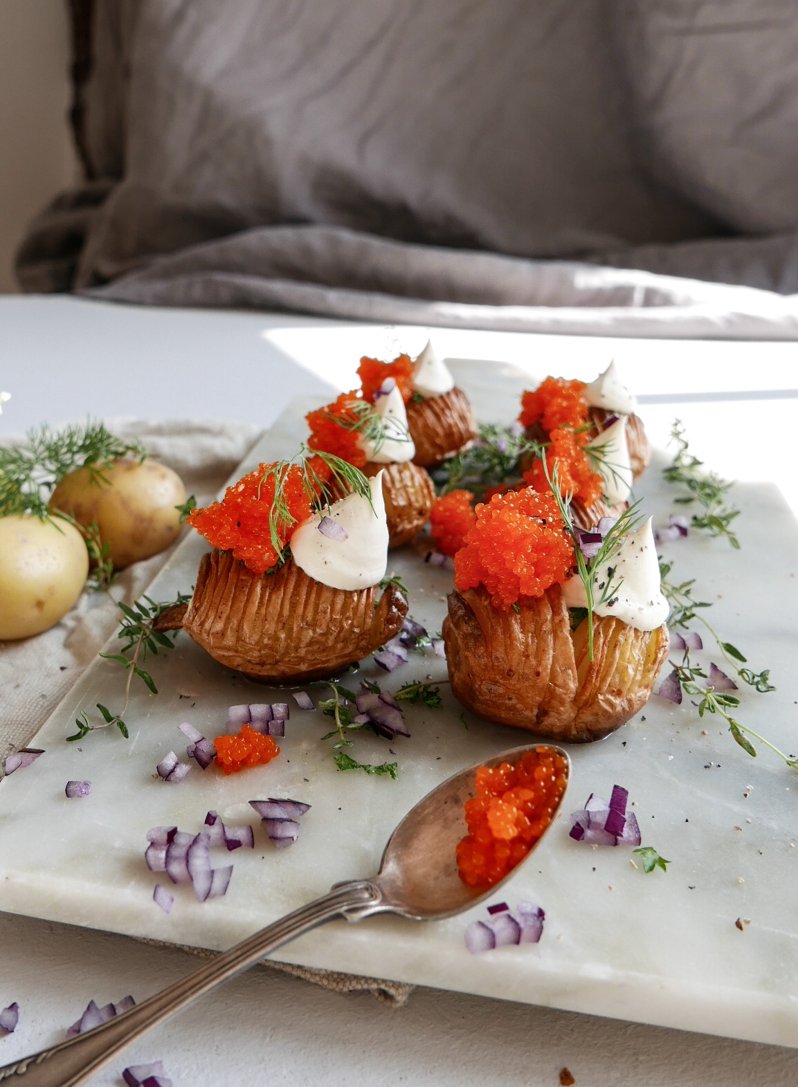 tångrom med hasselbackspotatis och smetana