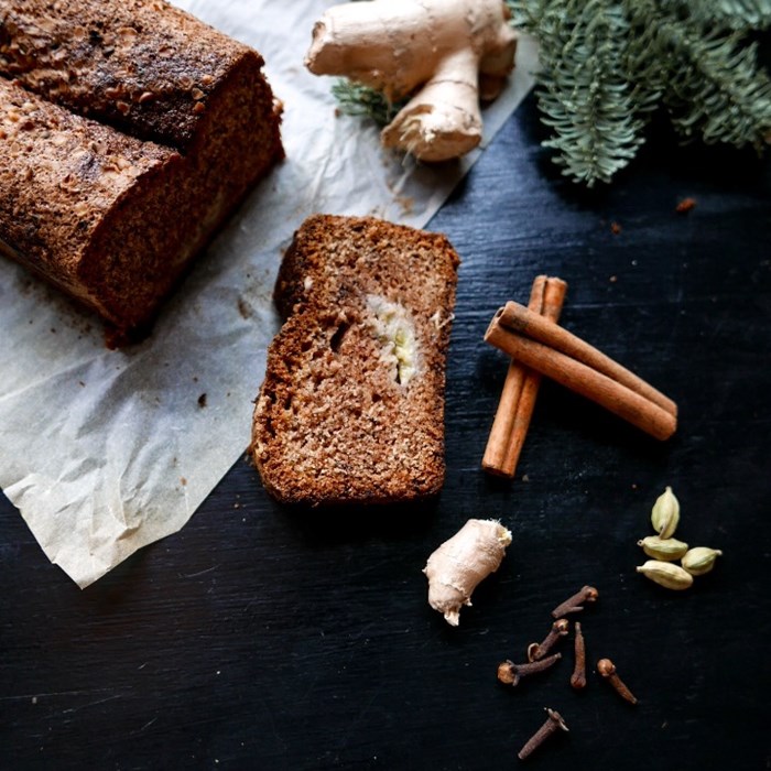 banankaka med pepparkakskryddor banankaka med pepparkakskryddor