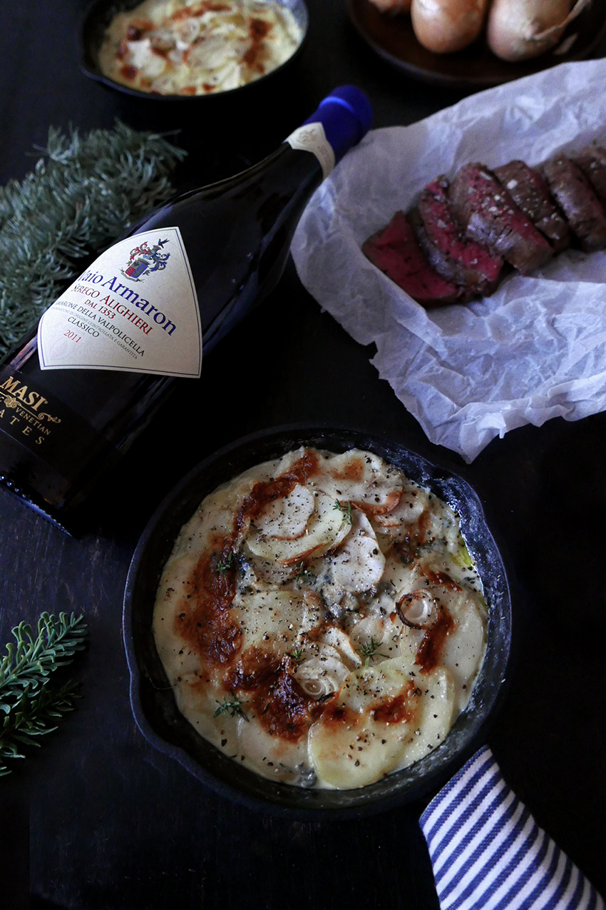 potatis- & jordärtskockgratäng med gorgonzola