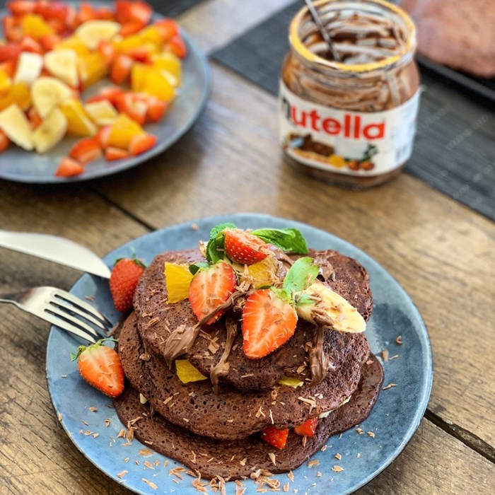Banan- och Chokladpannkakor Banan- och Chokladpannkakor