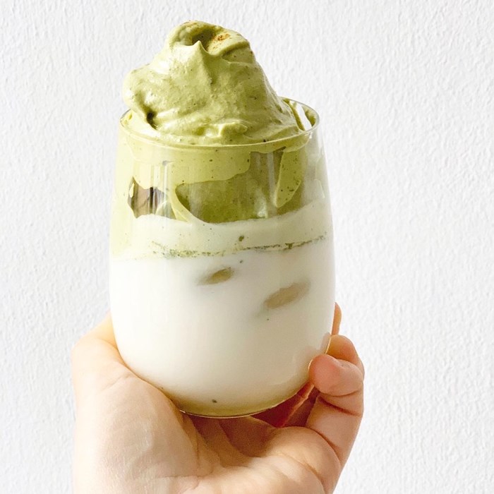 Dalgona Matcha Latte Dalgona Matcha Latte