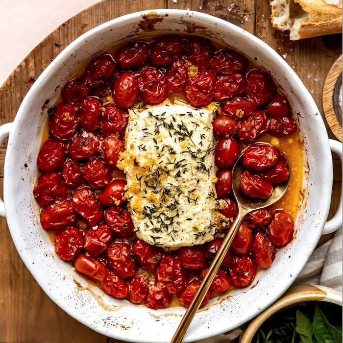 TikTok pasta med fetaost och tomater TikTok pasta med fetaost och tomater