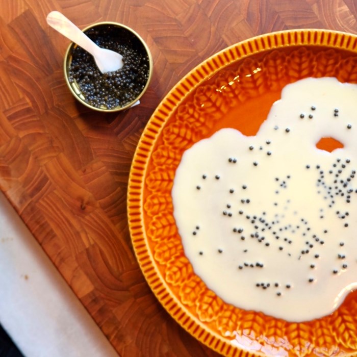Beurre blanc med kaviar Beurre blanc med kaviar