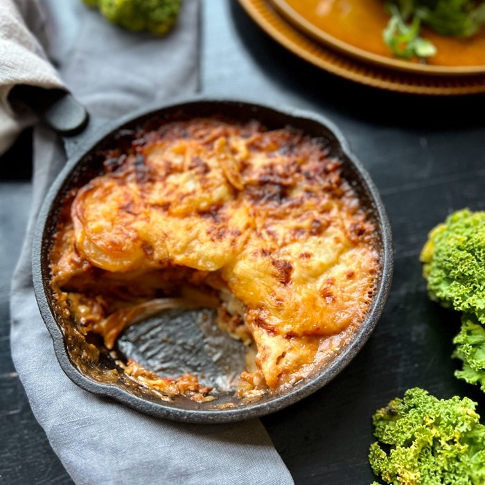 Moussaka med potatis Moussaka med potatis