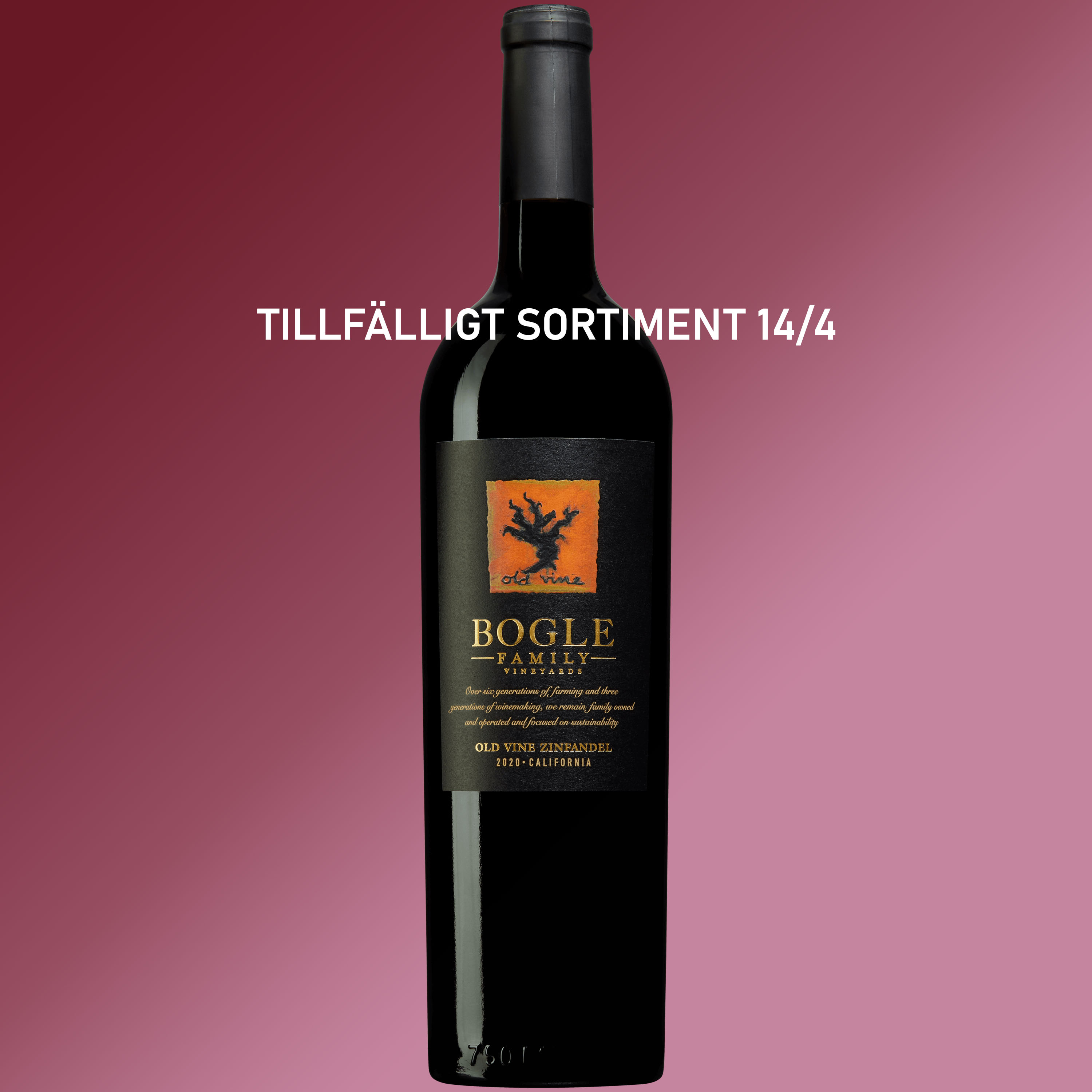 Old Vine Zinfandel, Bogle Vineyards, 2022